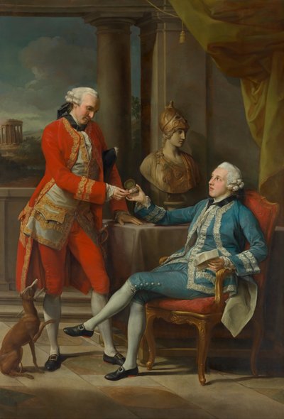 Sir Sampson Gideon und ein unbekannter Begleiter von Pompeo Girolamo Batoni